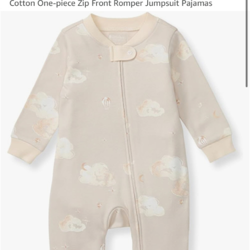 Burt's Bees Baby Sleep and Play Pjs, 100% Organic Cotton One-piece Zip Front Romper Jumpsuit Pajamas