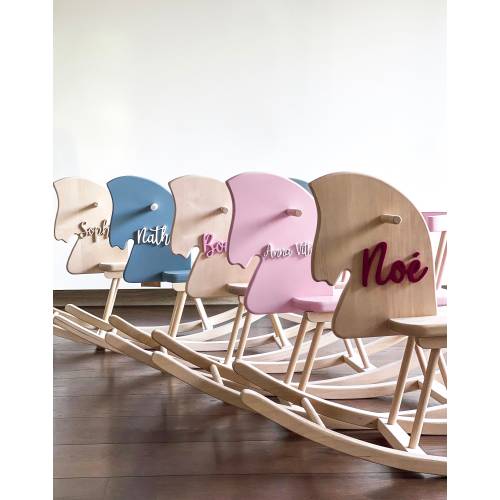 Personalised Rocking Horse Toy - Toddler Rocking Horse with a name, Rocking Horse Gift, Wooden Horse, Montessori Rocker Custom Rocking Horse