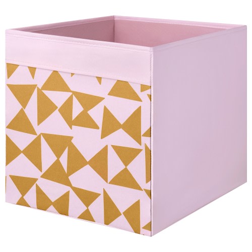 DRÖNA Box - triangle yellow/pink 13x15x13 "