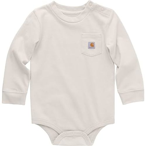 Carhartt Unisex Baby Long-Sleeve Pocket Bodysuit