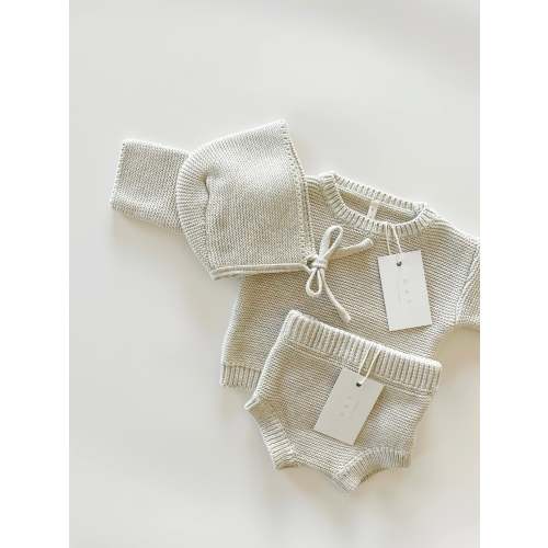 Purl Knit Bloomer Shorts ‘Gray Marle’