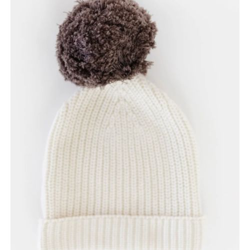 Organic Big Pompom Beanie