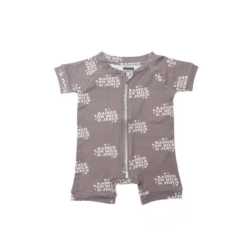 Raised On Milk & Jesus Bamboo Short Jumpsuit – OUR HOUSE ABOVE