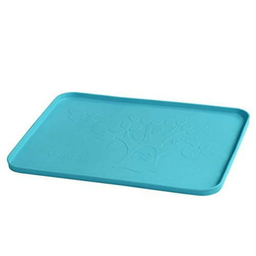 Green Sprouts Finger Food Platemat-6mo+ in Aqua