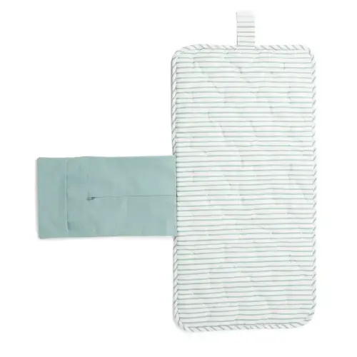 Striped On the Go Portable Changing Pad - Color: Stripes Away Deep Sea