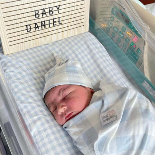 Bamboo Newborn Nest, Sunday Picnic Dusty Blue - A Newborn Nest | Maisonette