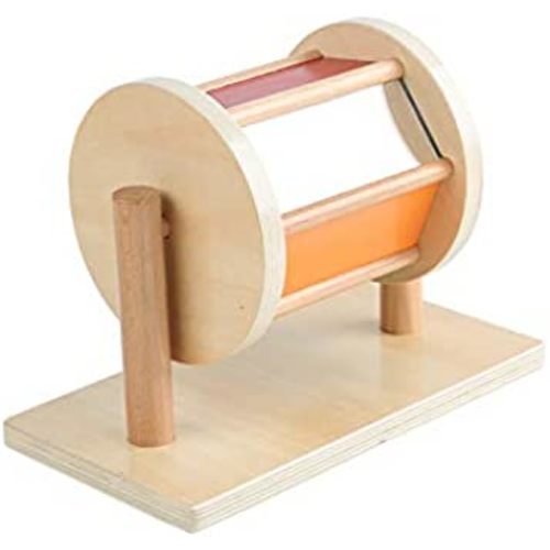 Adena Montessori Full-Size Spinning Drum Montessori Toys for Infant 6 - 12 Months 1 Year Old Babies Toddlers (Typical)