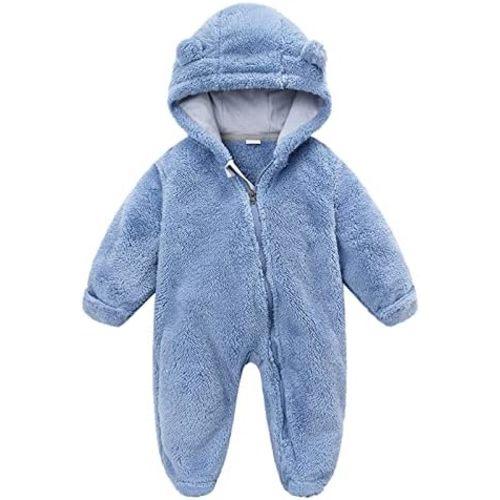 Cornflower Blue Fleece Bunting, 0-3 months