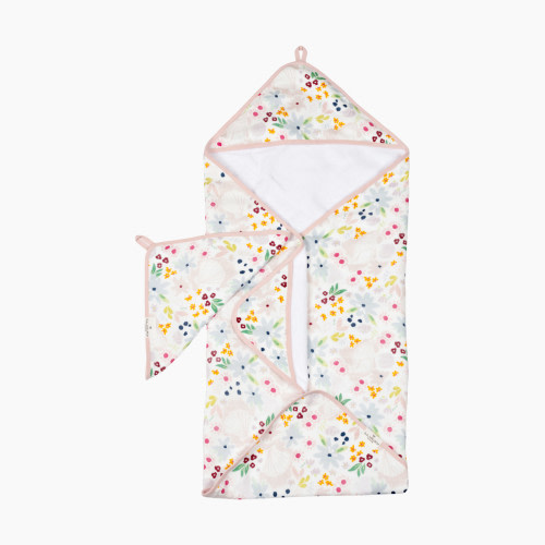 Loulou Lollipop Hooded Towel Set - Shell Floral