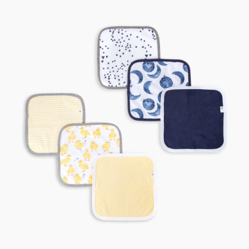 Burt's Bees Baby Organic Washcloth Bundle (6 Pack) - Blue