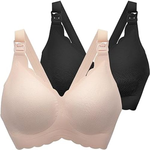 Nursing Bras for Breastfeeding, Seamless Ultra Comfort Maternity Bra, Natural Shape Pregnancy Bras for Women