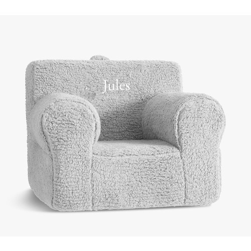 Oversized Anywhere Chair®, Gray Cozy Sherpa