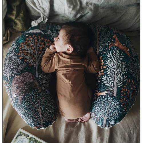 nursing pillow cover : autumn animals, bear deer fox, autumn nursing pillow cover, fall baby nursery, bear fox pillow, deer