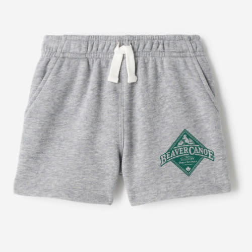 Baby Beaver Canoe Sweatshort - Grey (3-6 Months)