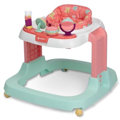 Safety 1st Ready, Set, Walk! DX Developmental Baby Walker - Coral Geo