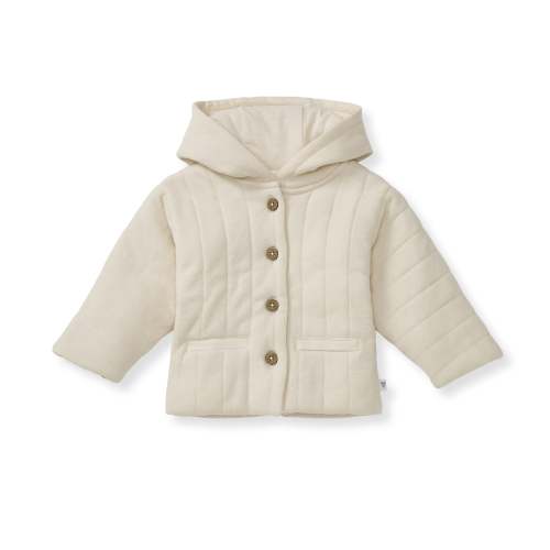 Organic Cotton Quilted Jacket - Oat – Burt's Bees Baby