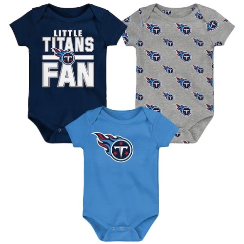 Tennessee Titans Outerstuff Newborn Little Tike 3-Piece Bodysuit Set