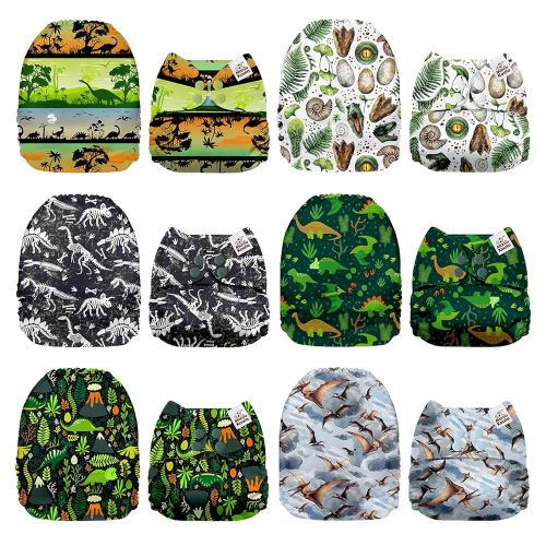 Mama Koala 1.0 Cloth Diapers for Babies, 6 Pack Pocket Shell Only (NO Inserts) - One Size Washable and Reusable Pocket Diapers for Newborns and Toddlers - 160061