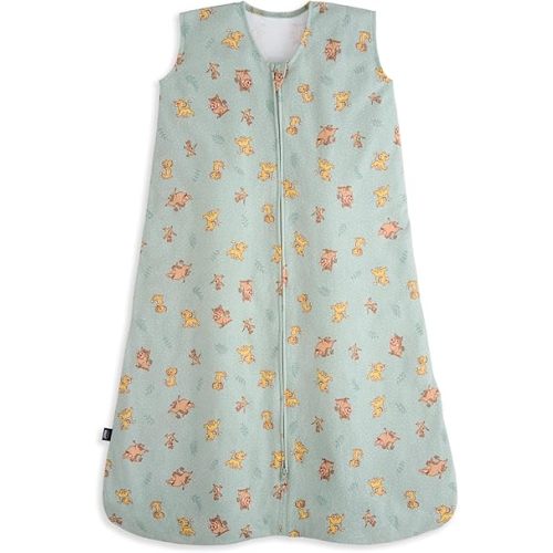 HALO Lion King SleepSack, 100% Cotton Wearable Blanket, Swaddle Transition Sleeping Bag, TOG 0.5, Medium, Lion King Friends