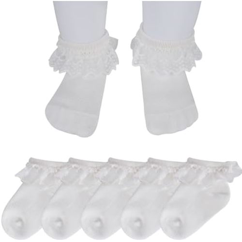 Newborn Socks Girl Baby Girl Lace Infant Little Girls Pack of 3/5