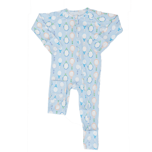 Sleep Romper - Tennis Rackets