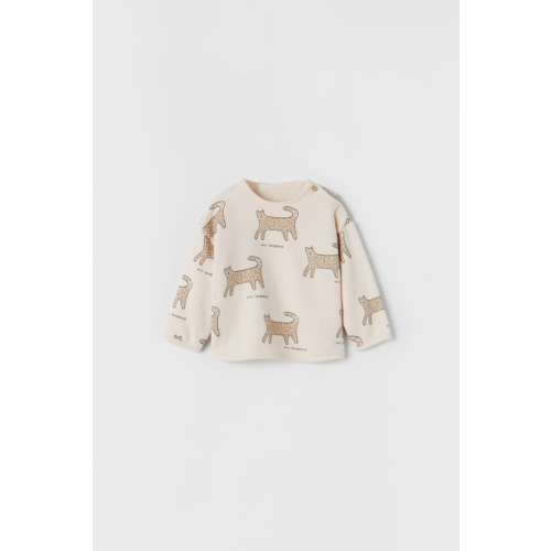 ZARA Leopard Sweatshirt