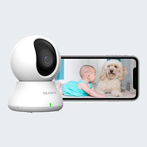 blurams Baby Monitor 2K, WiFi Pet Indoor Camera, 360-degree Home Security Camera, 3-Month Free Cloud, Motion Tracking, IR Night Vision, Two-Way Audio