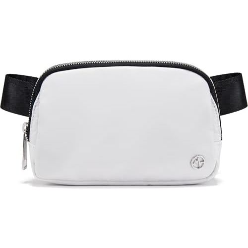 Pander Belt Bag for Women, Fashion Waist Packs, Crossbody Bags, Everywhere Belt Bag with Adjustable Strap (White).