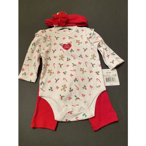 My First Christmas Bodysuit, Pants, and Headband - 12 Months
