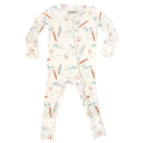 Organic Baby Bamboo Rompers with 11 Signature Prints - Infant Zipper Jumpsuits