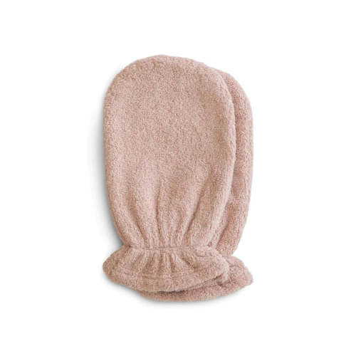 MUSHIE Organic Cotton Bath Mitt (2-Pack) - Blush