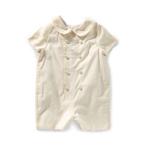 Edgehill Collection x Kristin Ellen Hockman Baby Boys Robert Yellow Shortall