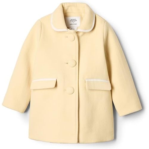 Amazon Essentials x Sofia Grainge Toddlers and Baby Girls' Wool Blend Coat