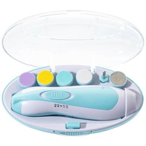 Baby Electric Nail Trimmer Kit With Light, Quiet Operation, 6 Interchangeable Heads For Gentle Precise Baby Nail Care And Polishing Baby Nail Trimmer