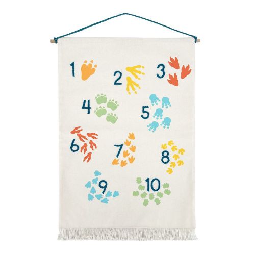 The Big One® Dinosaur Tracks Natural Wall Tapestry