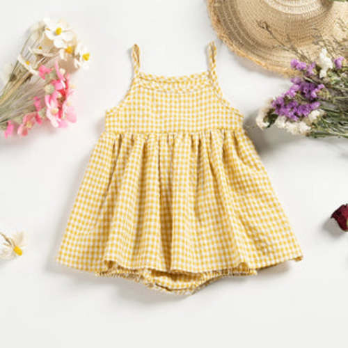 Plaid Picnic Romper Dress | RYAN AND REMI