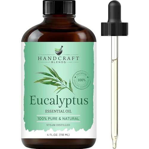 Eucalyptus Essential Oil - Huge 4 Fl Oz - 100% Pure and Natural - Premium Grade Essential Oil for Diffuser and Aromatherapy