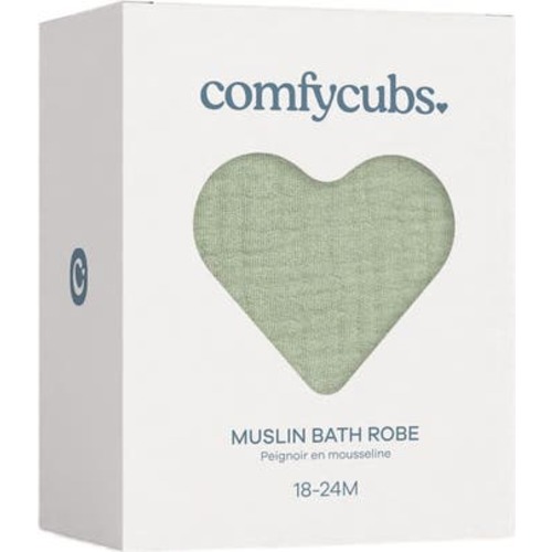 Muslin Bath Robe for Baby and Toddler, 6-12M