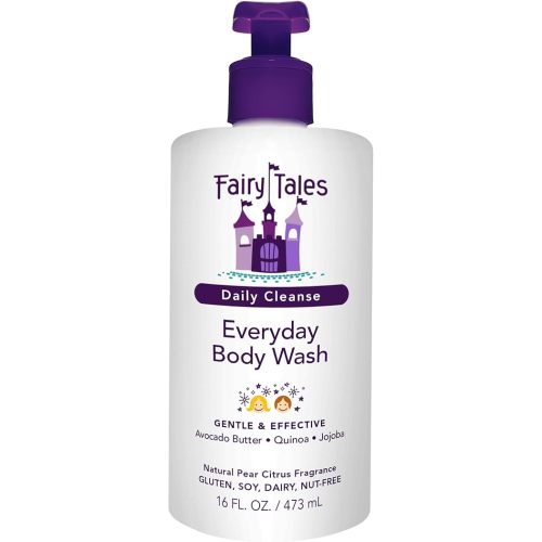 Fairy Tales Daily Cleanse Kids Body Wash, Everyday Body Wash for Kids and Toddler- Soap for Bath or Shower, No Harsh Chemicals or Toxins - 16oz