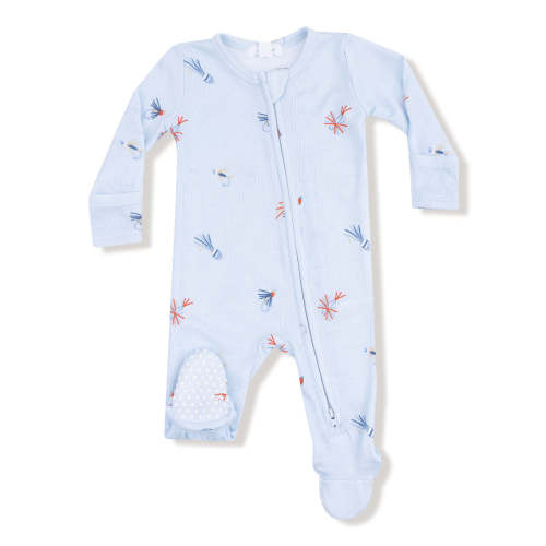 Ribbed 2-Way Zip Footie, Fly Fishing Lures