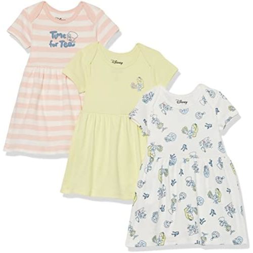 Amazon Essentials Disney | Marvel | Star Wars | Princess Babies, Toddlers, and Girls' Dresses, Pack of 3