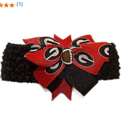 Bulldogs Girl Boutique Bow Crocheted Headband