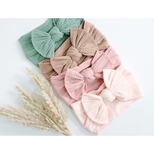Bow baby headbands, Cable knit baby headbands, newborn baby headbands, baby turbans, baby girl bows, ribbed baby headbands, Baby girl bows