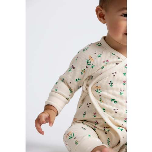 Kimono Tie One-Piece - Organic Baby Clothes - Monica + Andy