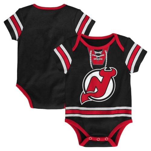 Infant New Jersey Devils Black Hockey Jersey Bodysuit