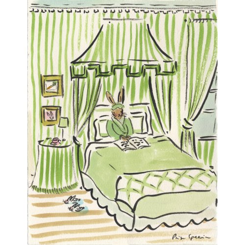 Breakfast in Bed Bunny Print 8 x 10 — PAIGE SPEARIN