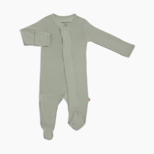 Magnetic Me Modal Magnetic Footie - Sea Foam, 0-3 M