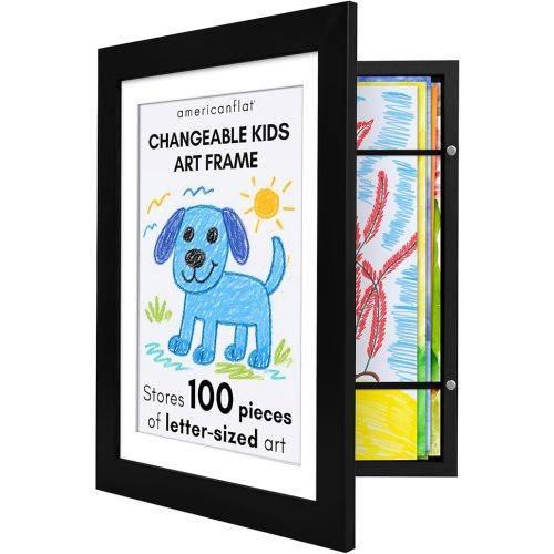 Kids Artwork Frame Changeable (Black)