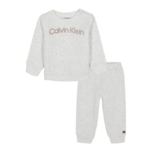 Baby Boys 2-Piece Fleece Semi-Snap Sweatsuit and Joggers Set