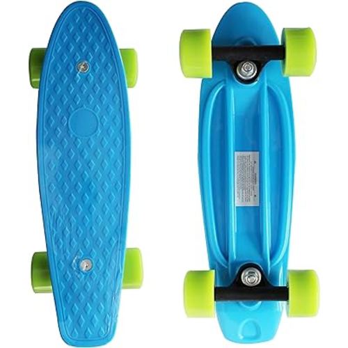 17x5 Inch Mini Skateboard with Top Design, Mini Cruiser Skateboard for Beginners with ABEC-7 Bearing and Soft PU Wheels …